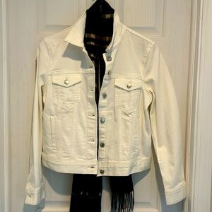 J.Crew white jean jacket NWT.
